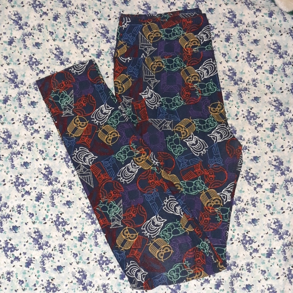 Lularoe legging owl print One size